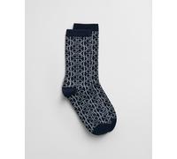 GANT Damen Monogram Socken (39-41) EVENING Blau