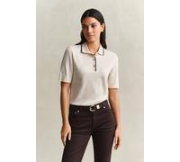 GANT Damen Nahtloses Poloshirt (M) CREAM