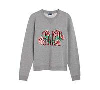 GANT Damen O1. Rose C-Neck Sweat Sweatshirt, Grey Melange, M