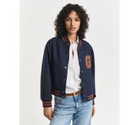 GANT Damen Pinstripe Varsity Jacke (XXL) EVENING Blau