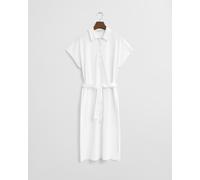 GANT Damen Piqué Polokleid (S) Weiß