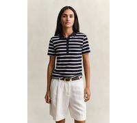 GANT Damen Piqué Poloshirt mit Streifen (L) EVENING Blau