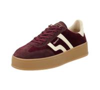 Plateausneaker GANT "Gant Sneaker Veloursleder", Damen, Gr. 41, rot, Veloursleder, Schuhe Plateausneaker (22338108-41) rot