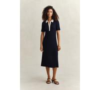 GANT Damen Polokleid aus Rippstrick (XXL) EVENING Blau