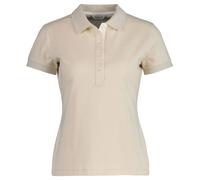 GANT Damen Poloshirt - CONTRAST COLLAR PIQUE POLO, Halbarm, Knopfleiste, Logo Beige S