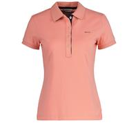 GANT Damen Poloshirt - CONTRAST COLLAR PIQUE POLO, Halbarm, Knopfleiste, Logo Orange XS