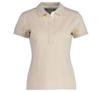 GANT Damen Poloshirt - CONTRAST COLLAR PIQUE POLO, Halbarm, Knopfleiste, Logo XS Beige