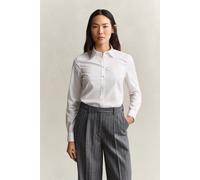 GANT Damen Slim Fit Popeline Bluse (38) Weiß