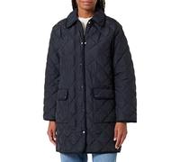 GANT Damen Gesteppter Mantel mit Cordbesatz (L) Blau