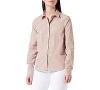 GANT Damen REG Broadcloth Gingham Shirt Bluse, WARM Khaki, 36
