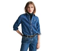 GANT Damen REG Denim Shirt Bluse, Indigo, 42