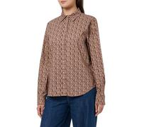 GANT Damen REG G Print COT Voile Shirt Bluse, Rot, 36