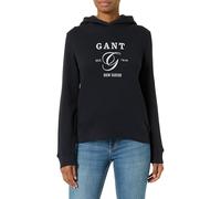 GANT Damen REG Graphic Hoodie Kapuzenpullover, Evening Blue, 38