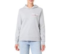 Gant Damen Reg Graphic Hoodie Kapuzenpullover, Light Grey Melange, S EU