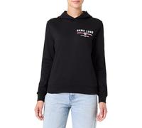 Gant Damen Reg Graphic Hoodie Kapuzenpullover, Schwarz, S EU