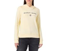 GANT Damen REG Graphic Hoodie Kapuzenpullover, Vanilla Yellow, XL