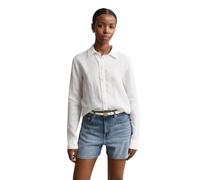 GANT Damen REG Linen LS Shirt Hemd, White, 46