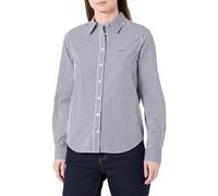 GANT Damen REG POPLIN Gingham Shirt Bluse, Blau, 38