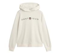 GANT Damen Reg Printed Graphic Hoodie Kapuzenpullover, Eggshell, XL EU