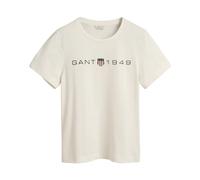 GANT Damen Reg Printed Graphic T-Shirt, Eggshell, M EU