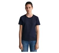 GANT Damen REG Shield SS Tonal Logo T-Shirt, Evening Blue, XXS