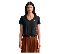 Gant Reg Shield Kurzarm-t-shirt Mit V-ausschnitt S Black