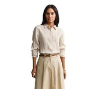 GANT Damen Reg Striped Linen Ls Shirt Hemd