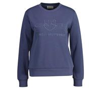 GANT Damen REG Tonal Shield C-Neck Sweat Sweatshirt, Dusty Navy, 42