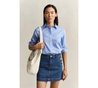 GANT Damen Regular Fit Classic Popeline Hemd (36) HYDRANGEA Blau