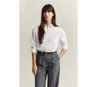 GANT Damen Regular Fit Classic Popeline Bluse (36) Weiß