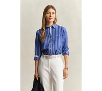 GANT Damen Regular Fit Classic Popeline Bluse mit Streifen (34) ROYAL Blau