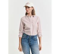 GANT Damen Regular Fit Classic Popeline Bluse mit Streifen (40) SALMON