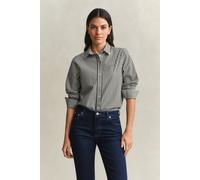 GANT Damen Regular Fit Classic Popeline-Bluse mit Streifen (42) MOSSY Grün