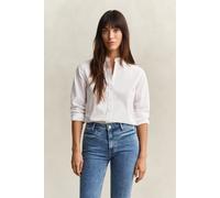 GANT Hemdbluse Regular Fit Poplin Langarm – Damen Weiß Größe 34