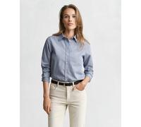GANT Damen Regular Fit Popeline Bluse mit Streifen (36) FADED DENIM