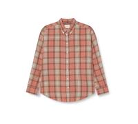 GANT Damen REL Checked Flannel BD Shirt Bluse, Rosa, 36