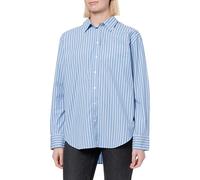 GANT Damen REL Classic POPLIN Striped Shirt Bluse, Sailor Blue, 44