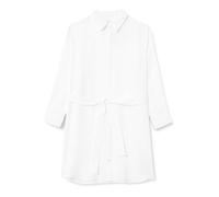 GANT Damen REL Linen Belted Shirt Dress Kleid, White, 36