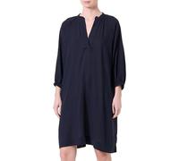GANT Damen REL Linen Dress Kleid, Evening Blue, 42