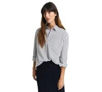 Gant Damen Rel Striped Poplin Shirt Bluse, Evening Blue, 40 EU