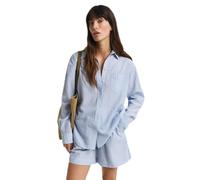 GANT Damen REL Tonal Striped Seersucker Shirt Bluse, Fresh Blue, 40