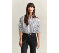 GANT Damen Relaxed Fit Classic Popeline-Bluse mit Streifen (38) EVENING Blau
