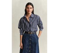 GANT - Relaxed Fit Classic Popeline-Bluse mit Streifen evening blue - Gr. - 44