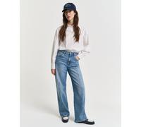 GANT Damen Relaxed Fit Jeans mit geradem Bein (28) MID Blau ARCHIVE