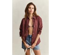 GANT Damen Relaxed Fit Leinen Bluse (36) FRESH SOIL