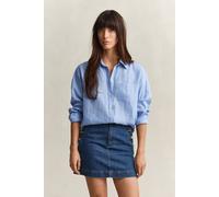 GANT Damen Relaxed Fit Leinen Bluse (36) HYDRANGEA Blau