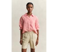 GANT Damen Relaxed Fit Leinen Bluse mit Streifen (34) PERFECT Rot