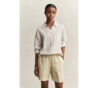GANT Damen Relaxed Fit Leinen Bluse mit Streifen (42) OAT BEIGE