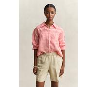 GANT Damen Relaxed Fit Leinen Bluse mit Streifen (42) PERFECT Rot