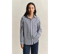 GANT Damen Relaxed Fit Popeline Bluse mit Streifen (40) CLASSIC Blau
